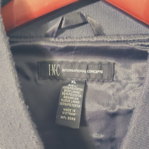 MINT - INC International Concepts - Full Zipper Jacket / Windbreaker GRAY XL - Picture 5 of 7